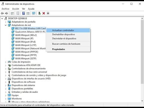Actualización de ajustes de red en dispositivos antiguos
