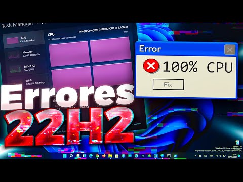 Errores comunes tras la Actualización 22H2 en Windows