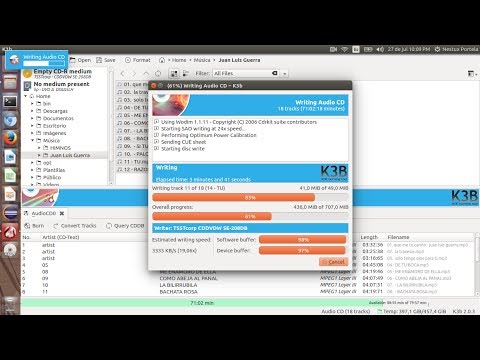 Instalación y uso de Brasero en Ubuntu para grabar CDs
