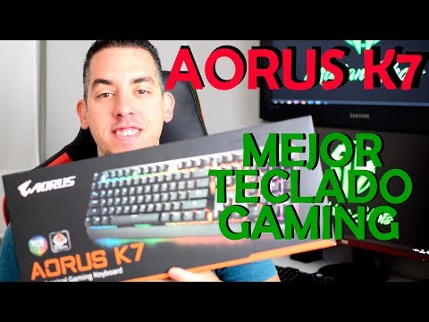 Características y rendimiento del teclado AORUS K7 para gamers