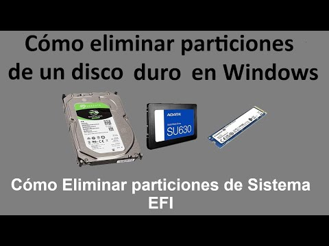 Cómo borrar la partición EFI de un sistema Windows