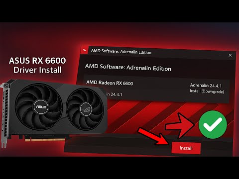 Actualización de drivers para ASUS Radeon RX 6600