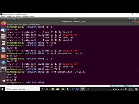 Uso del comando tar gz para comprimir archivos en Linux