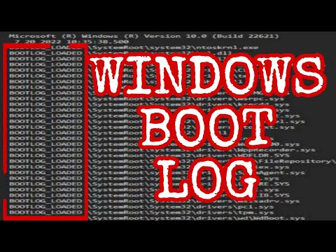 Configuración avanzada de boot logs en Windows