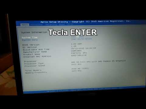 Configuración del BIOS AMI Aptio DT 2006 para PCs
