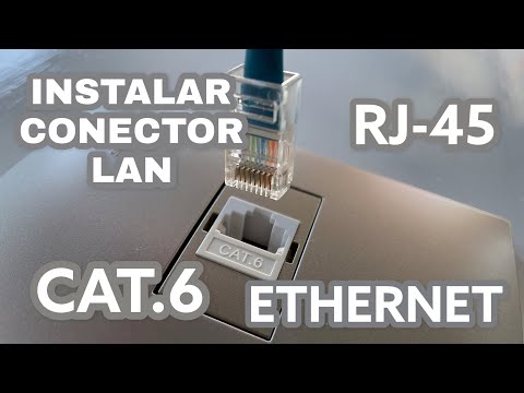 Instalación de conectores RJ45 para redes Ethernet