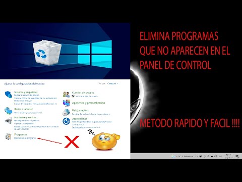 Cómo desinstalar programas que no aparecen en el panel de control