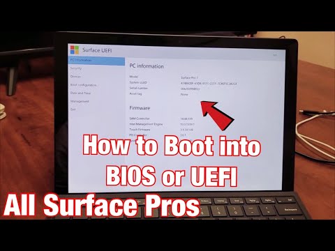 Configuraciones de Seguridad en el BIOS de Surface
