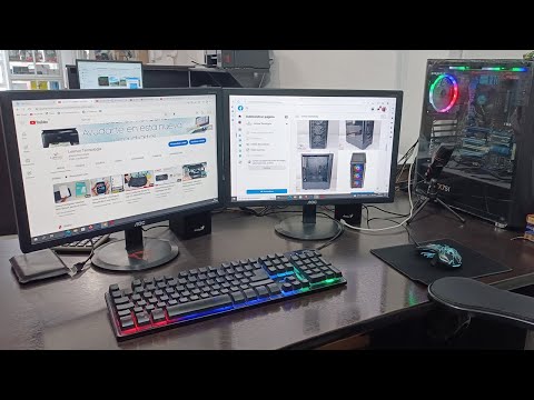 Configuración de pantalla dual usando DisplayPort y VGA