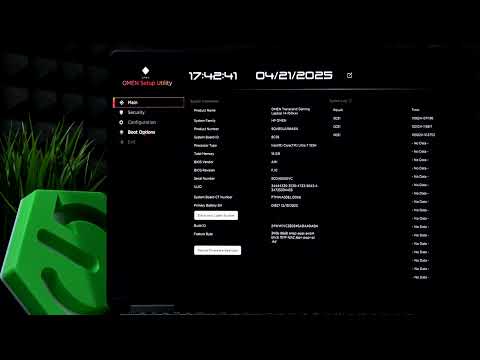 Configuración de seguridad en BIOS para laptops Omen