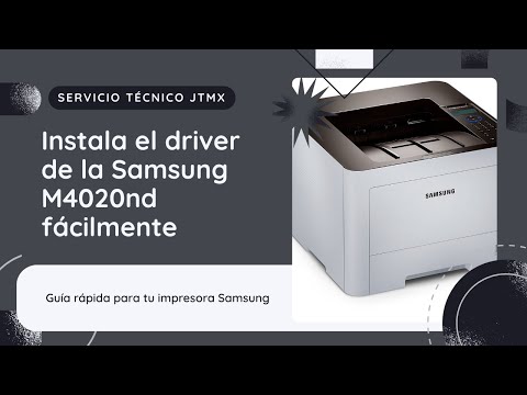 Instalación del driver universal de impresión Samsung para facilidad
