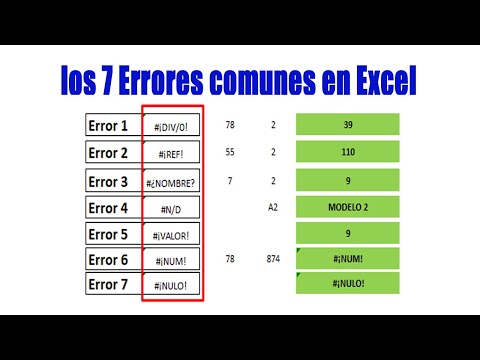 Errores comunes al usar Excel y cómo arreglarlos