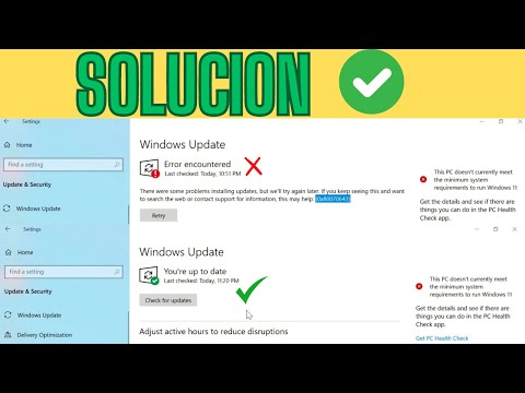Errores relacionados con el código 0X80070643 en Windows