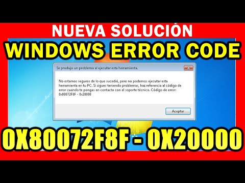 Errores Relacionados con el Código 80072F8F en Windows