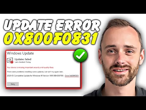 Causas comunes del error 0X800F0831 en Windows