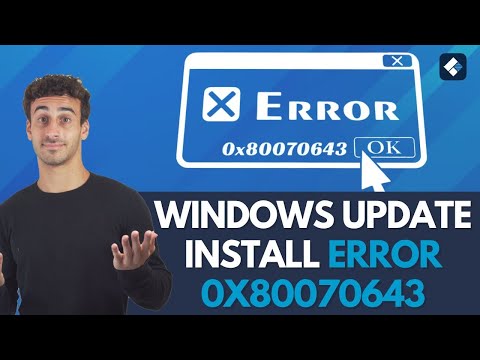 Errores de instalación y el error 0X80070643 en Windows